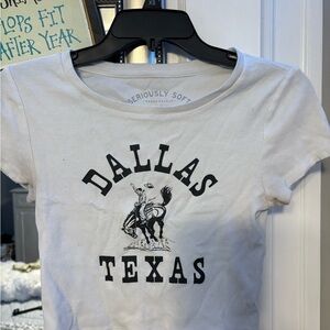 Aeropostale White Dallas Texas Graphic Tee